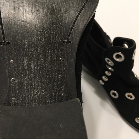 Sam Edelman Black Suede Studded Boots - Picture 15 of 15